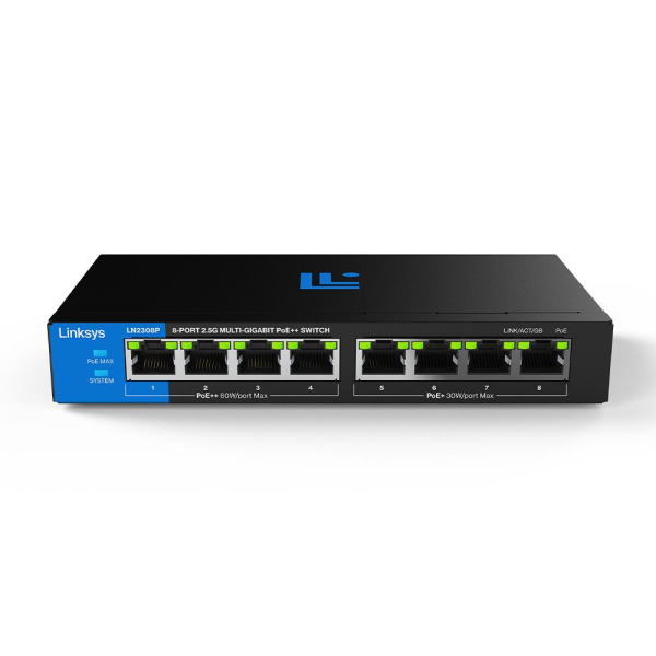 Switch 8 puertos Multigigabit 2.5G no admin Linksys