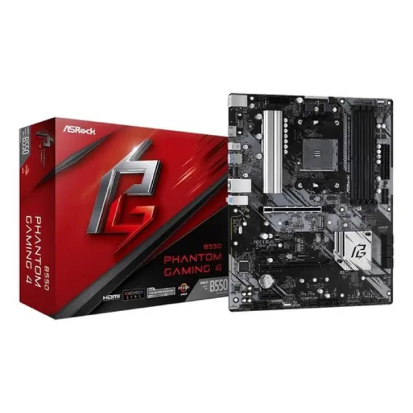 PLACA MADRE ASROCK B550 PHANTOM 90-MXBE90-A0UAYAZ GAMING 4