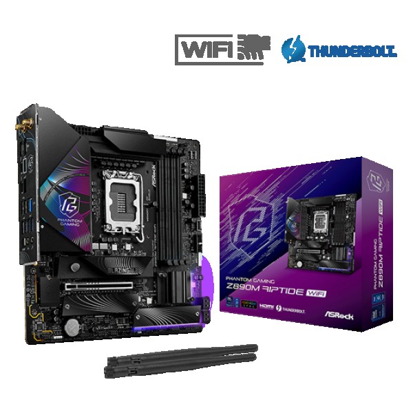 PLACA MADRE ASROCK Z890M 90-MXBPK0-A0UAYAZ RIPTIDE WIFI
