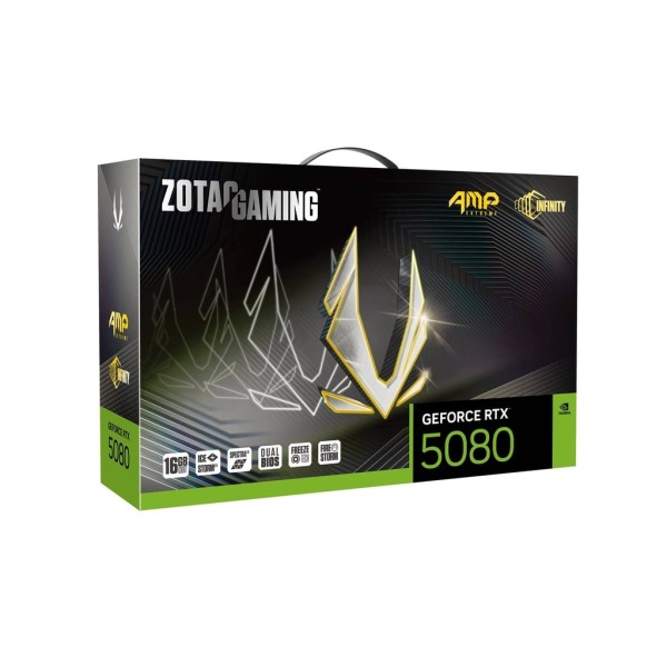 Tarjeta de Video ZOTAC GAMING GEFORCE RTX 5080 16GB AMP EXTREME Infinity P/N ZT-B50800B-10A