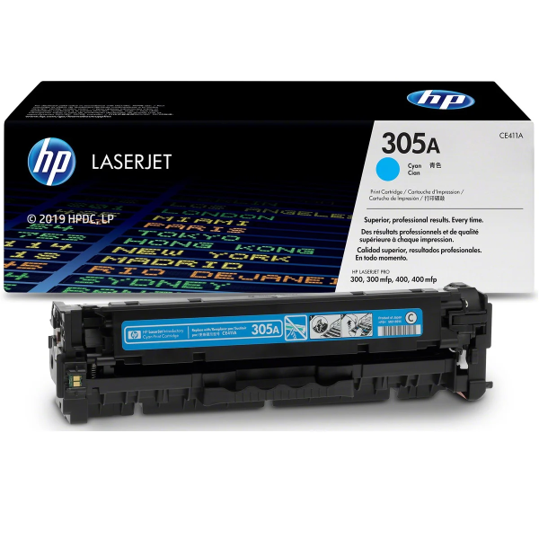 Toner original HP 305A Cyan - CE411A
