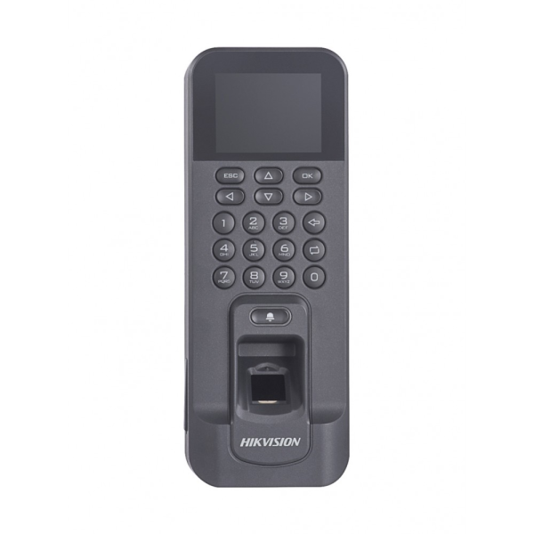 Terminal de Huella y Tarjeta PRO serie DS-K1T804AMF Hikvision - Wi-Fi - 10/100 Ethernet - Negro