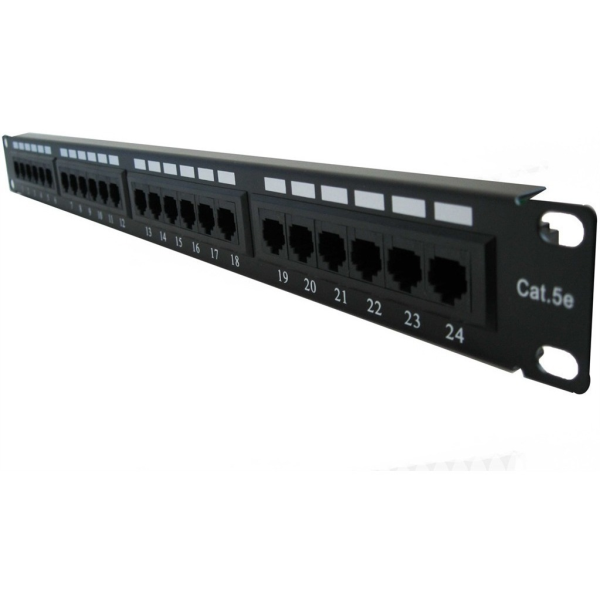Patch panel de 24 puertos nexxt - cat 5 - 19