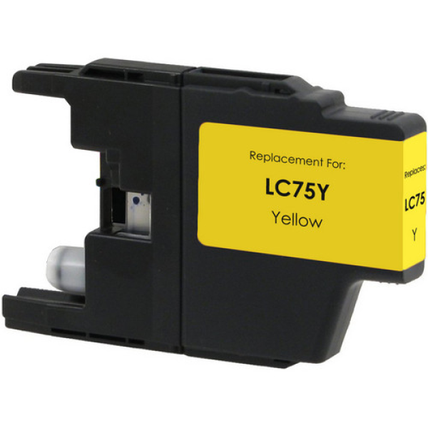 Brother LC75Y - Alto rendimiento - amarillo - original - cartucho de tinta - para Brother MFC-J280, J425, J430, J435, J5910, J625, J6510, J6710, J6910, J825, J835