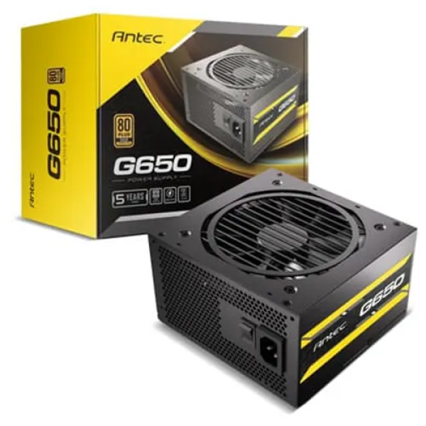 FUENTE DE PODER ANTEC ATOM 650W MODELO G650 80 PLUS GOLD SIN CABLE DE PODER EC 0-761345-20032-5