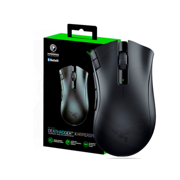 MOUSE GAMER INALAMBRICO RAZER DEATHADDER V2 X HYPERSPEDD 14K DPI BLUETOOTH 2.4GHZ BLACK RZ-04130100-R3U1