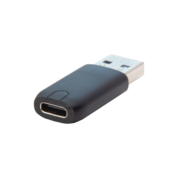 ADAPTADOR USB a USB-C CRUCIAL  - (USB TYPE A MALE - 1 TYPE C USB FEMALE)