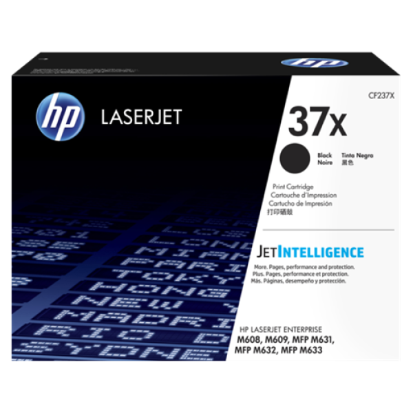 HP Toner 37X Negro - para LaserJet Enterprise M607, M608, M609, MFP M631, MFP M632, MFP M633 P/N CF237X