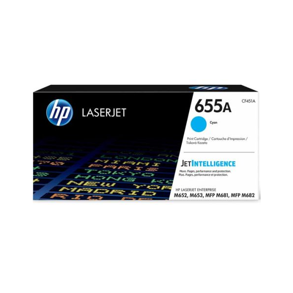 Toner original HP 655A cyan 10500 Pages - CF451A