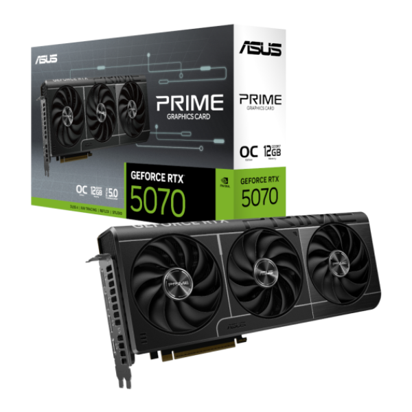 TARJETA DE VIDEO ASUS PRIME GEFORCE RTX 5070 12GB 192BIT GDDR7 P/N PRIME-RTX5070-O12G