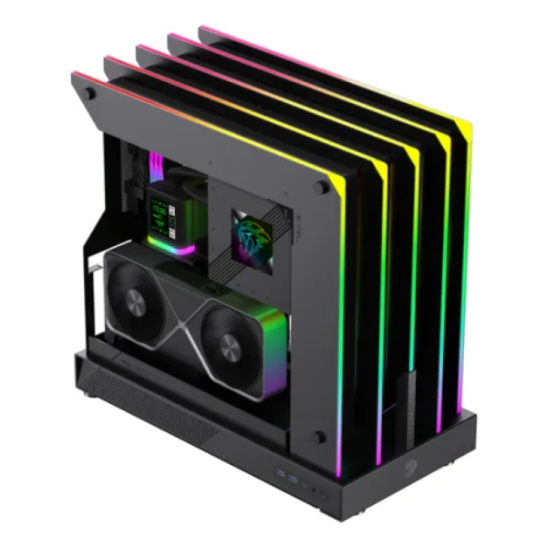 GABINETE GAMER GAMEMAX  BLADE CONCEPT BK ATX - 1 USB-C