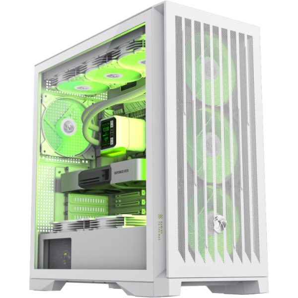 GABINETE GAMER GAMEMAX LEADER 2 WHITE ATX