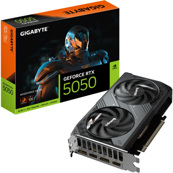 TARJETA DE VIDEO GIGABYTE RTX 5050 GAMING OC 8G DDR6 PCIEXx16