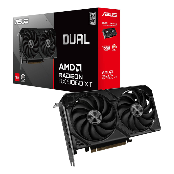 TARJETA DE VIDEO ASUS RADEON RX 9060XT DUAL 16GB P/N DUAL-RX9060XT-16G