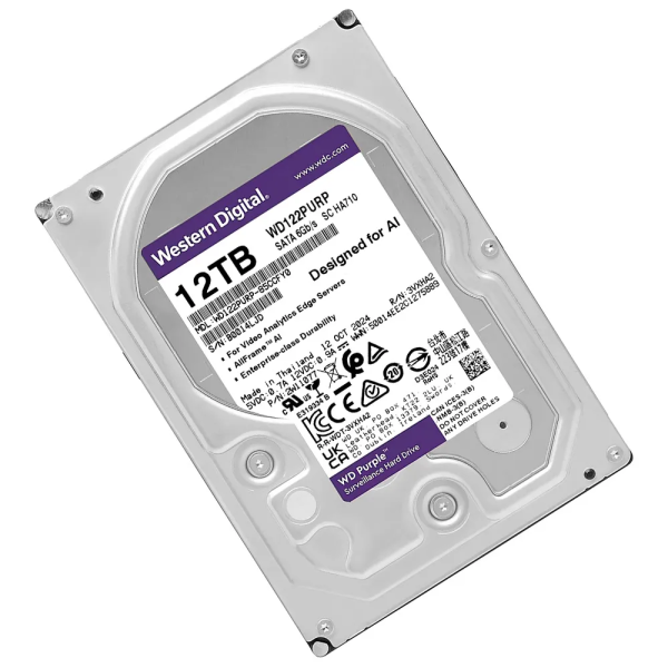 DISCO WESTERN DIGITAL 12TB PURPLE PRO 256MB 3.5