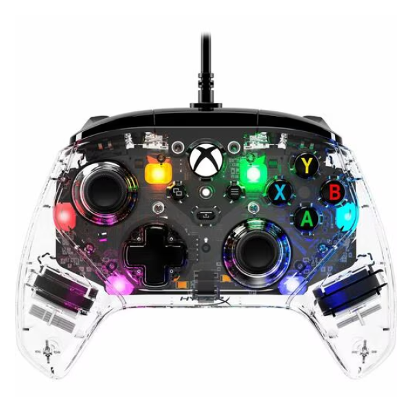 GAME PAD HYPERX CLUTCH GLADIATE RGB - USB - PC, Xbox One, Xbox Series S, Xbox Series X - Transparente