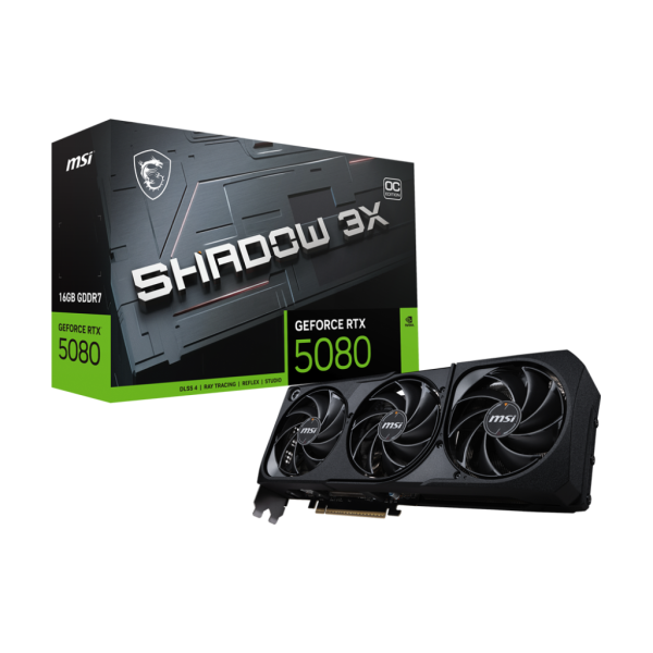TARJETA DE VIDEO MSI GEFORCE RTX 5080 16G Shadow 3X OC