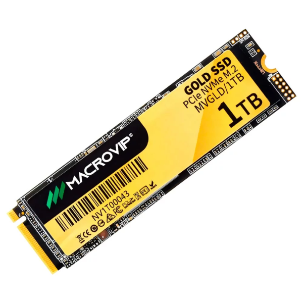 SSD MACROVIP | M.2 1TB GOLD NVMe PCIE GEN3X4 - MVGLD/1TB