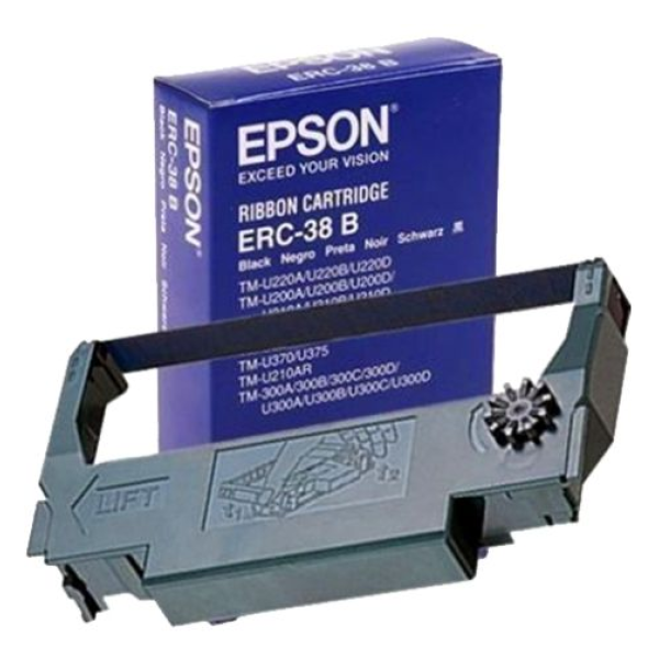 Cinta de impresion Brother ERC-38B Black Fabric Ribbon TMU/TM/IT