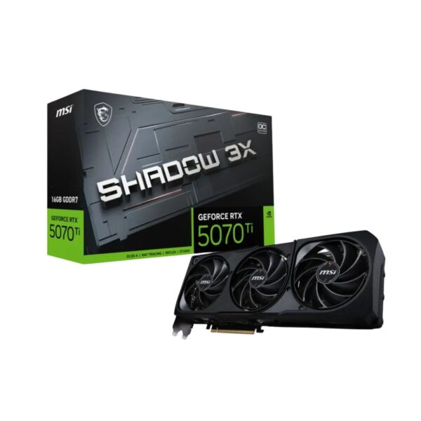 Tarjeta de Video MSI Geforce RTX 5070TI 16G SHADOW 3X
