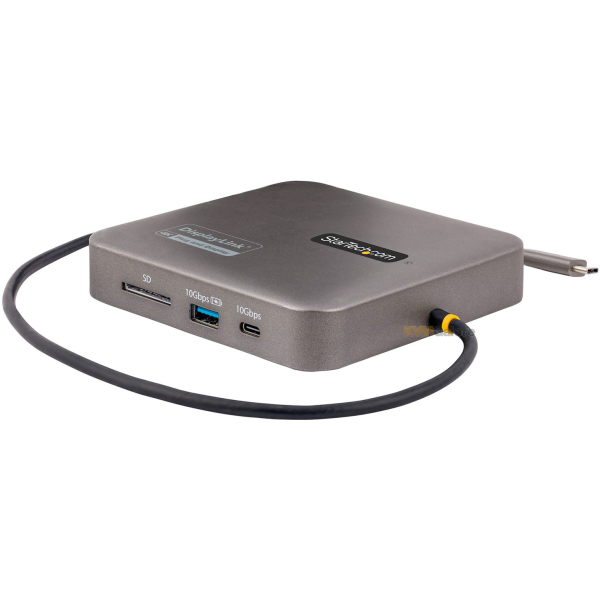 Multiadaptador 7 en 1 STARTECH USB-C a Video Dual 4K HDMI, Red, USB-C, USB-A, SD, LAN 10/100/1000, 100W