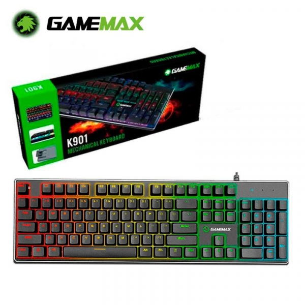 TECLADO GAMER GAMEMAX MECANICO KG901 RGB P/N KG901