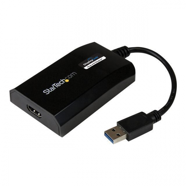 ADAPTADOR GRáFICO EXTERNO MULTI MONITOR USB 3.0 A HDMI HD CERTIFICADO DISPLAYLINK PARA MAC Y PC - TARJETA GRáFICA EXTERNA - ADAPTADOR DE VíDEO EXTERNO - USB 3.0 - HDMI - NEGRO - PARA P/N: HDDVIMM3, HDMM12, HDMM15, HDMM1MP, HDMM2MP, HD
