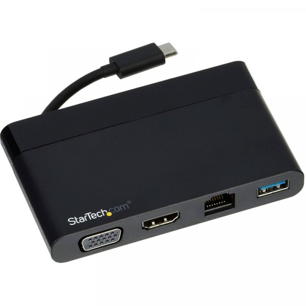 DOCKING STARTECH USB TIPO C MULTIPUERTOS 4K CON HDMI Y VGA - MAC - WIN - CHROME - 1X USB-A - USB-C - VGA, HDMI - GIGE P/N DKT30CHVCM