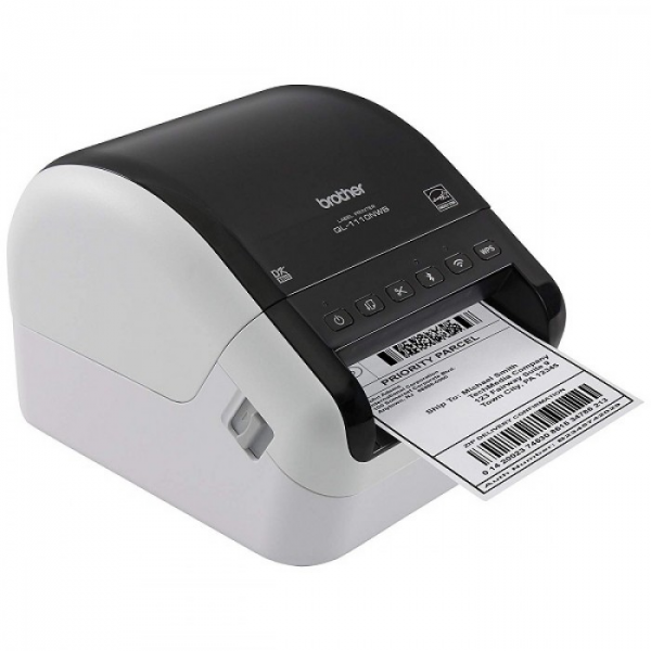 IMPRESORA TERMICA BROTHER  PAPEL TERMICO ROLLO (10,36 CM) 300 X 300 PPP  HASTA 110 MM/SEGUNDO USB 2.0, LAN, WI-FI(N), BLUETOOTH 2.1 EDR P/N QL1110NWB