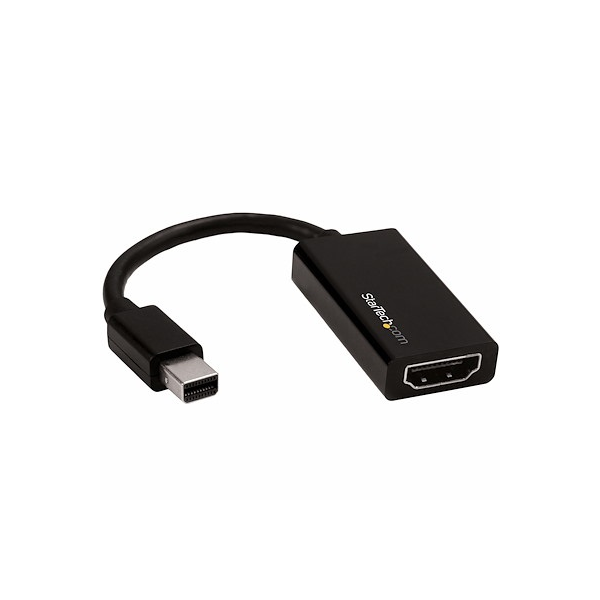 CONVERSOR MINI DISPLAYPORT A HDMI DE 2M STARTECH 4K - COLOR NEGRO - ULTRA HD 4K - DISPLAYPORT / HDMI - MINI DISPLAYPORT (M) A HDMI (M) P/N MDP2HDMM2MB