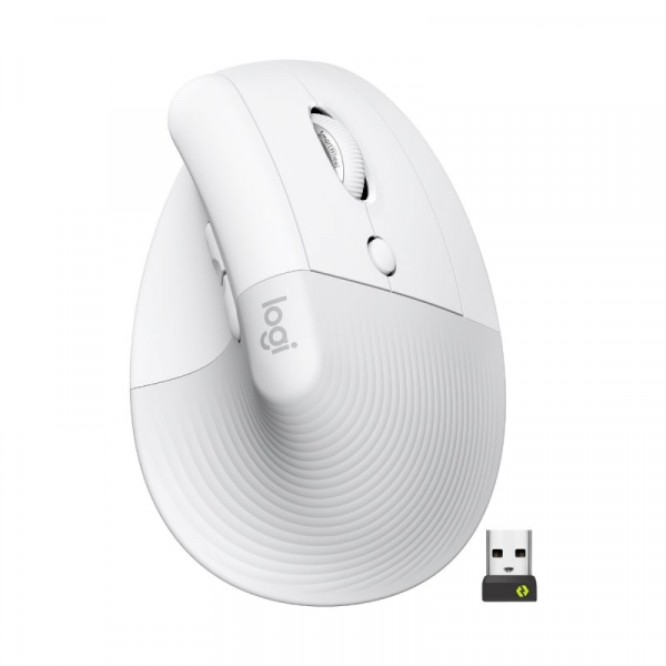MOUSE ERGONOMETRICO LOGITECH LIFT VERTICAL WHITE /PALE - BUETOOTH / USB P/N 910-006469