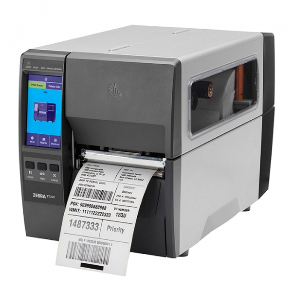 IMPRESORA DE ETIQUETAS ZEBRA ZT231 TRANSFERENCIA TERMICA ROLLO (11,4 CM) - 203 PPP - HASTA 305 MM/SEGUNDO - USB, LAN, SERIAL, BLUETOOTH P/N ZT23142-T01000FZ