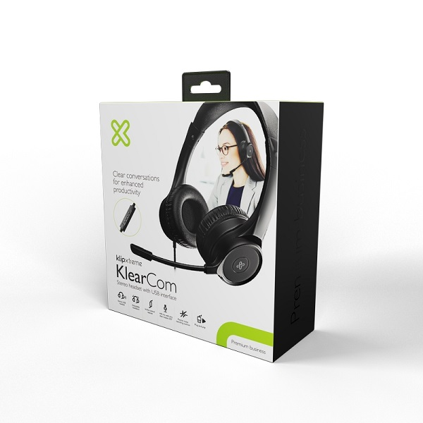 AUDIFONO MICROFONO KLIP XTREME KLEARCOM USB NEGRO P/N KCH-510
