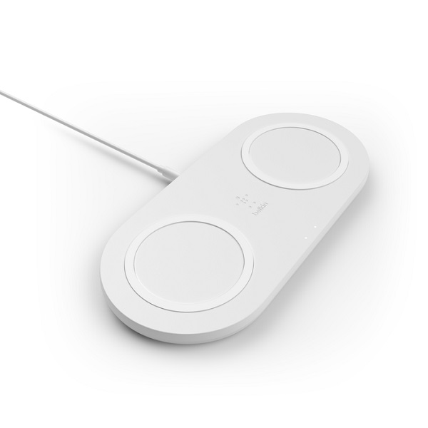BASE DE CARGA BELKIN INALAMBRICA DOBLE BOOST CHARGE Blanco P/N WIZ002VFWH