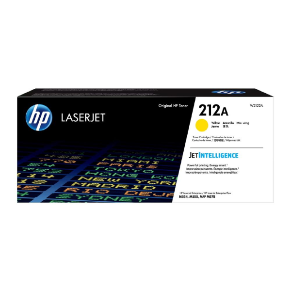 HP 212A - Amarillo - original - LaserJet - cartucho de tóner (W2122A) - para Color LaserJet Enterprise MFP M578; LaserJet Enterprise Flow MFP M578