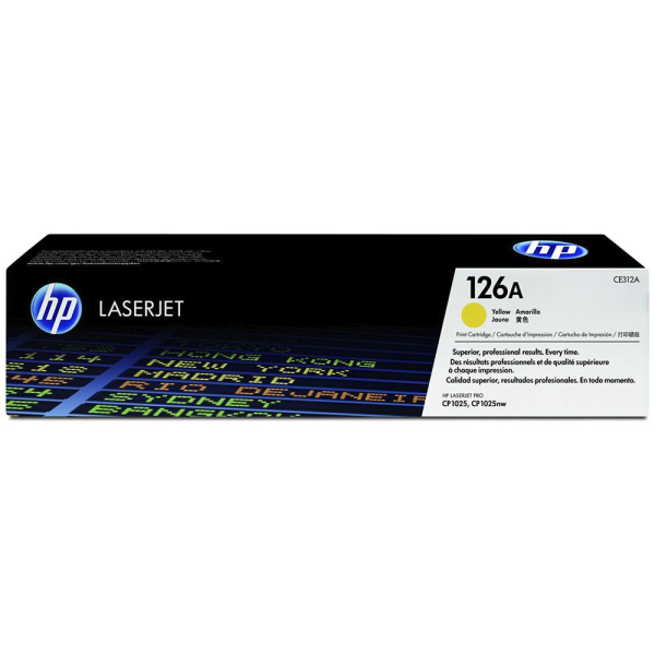 HP Toner 126A Original LaserJet Amarillo P/N CE312A