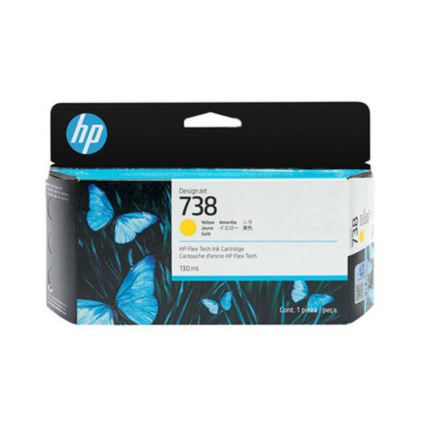 Tinta original HP 738 130ml Yellow - 498N7A
