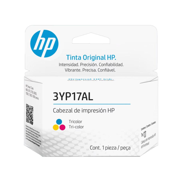 Cabezal de Impresión HP Inyección de tinta - Tricolor - Original - 1