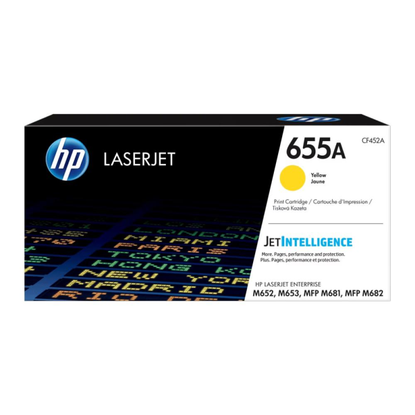 Cartucho toner amarillo original HP LaserJet 655A