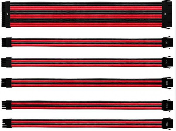 KIT DE CABLES COOLER MASTER Extension  RDBK GL (PVC)  P/N CMA-NEST16RDBK1-GL