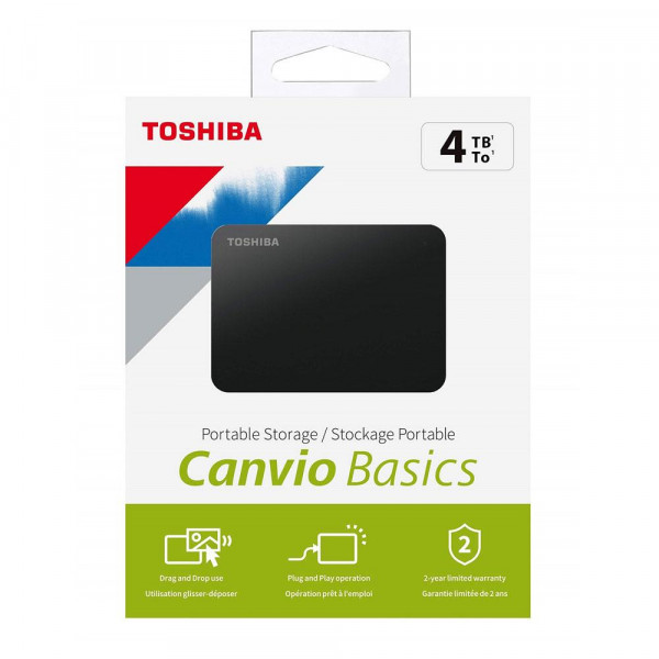 Toshiba 4TB Externo Canvio Basics Black A5 P/N HDTB540XK3CA
